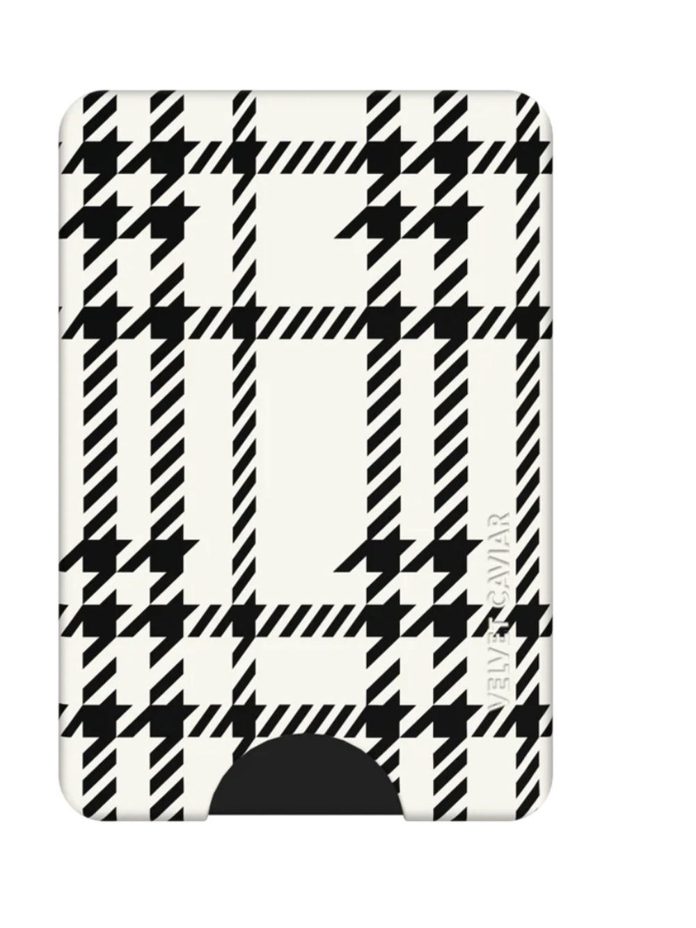 MagSafe Wallet - Black & White Houndstooth sweater velvet caviar